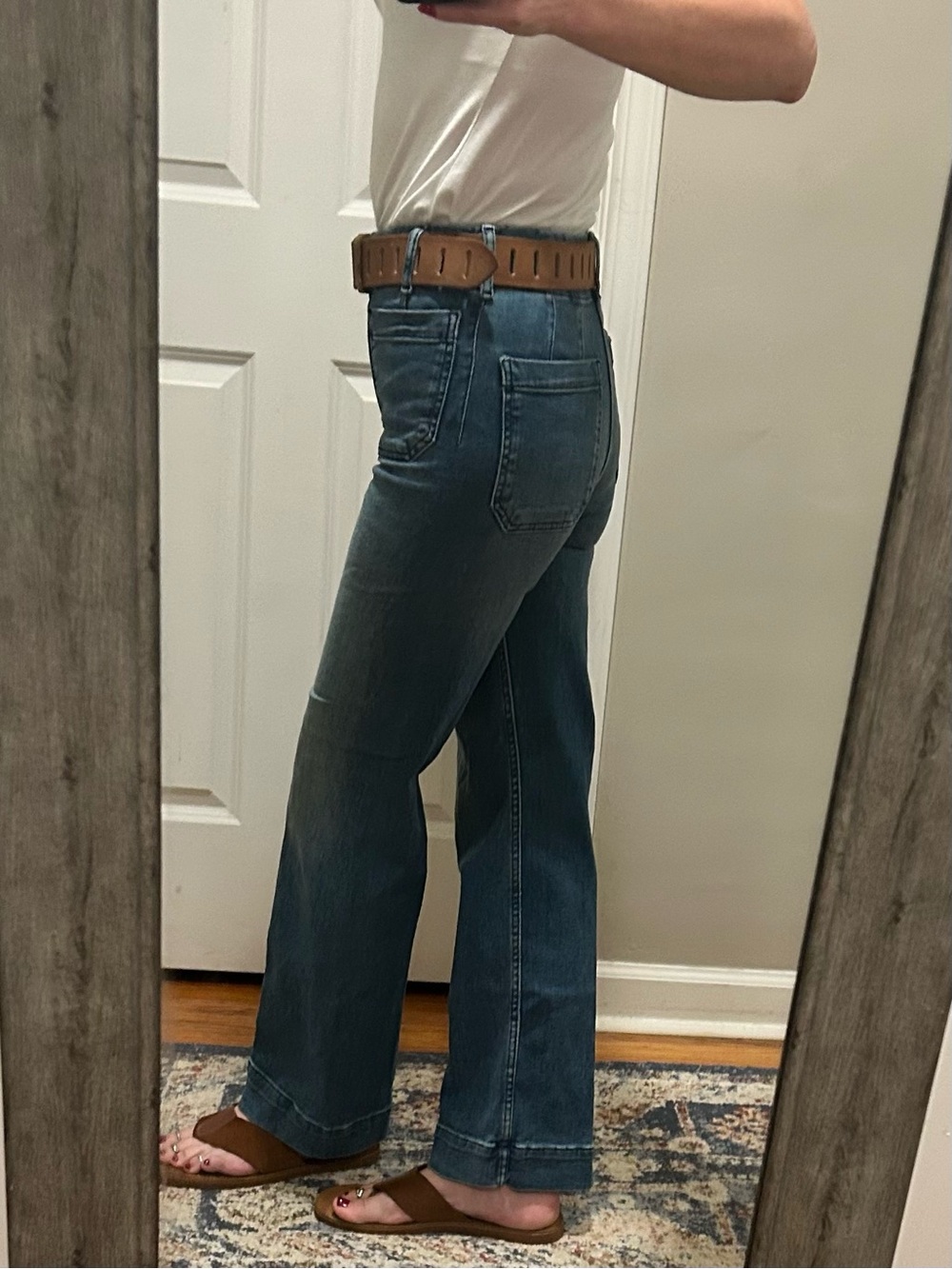 NWT Maeve Anthropologie The Colette High Rise Wide Legs Stretch Jeans Size 23T - Picture 8 of 15
